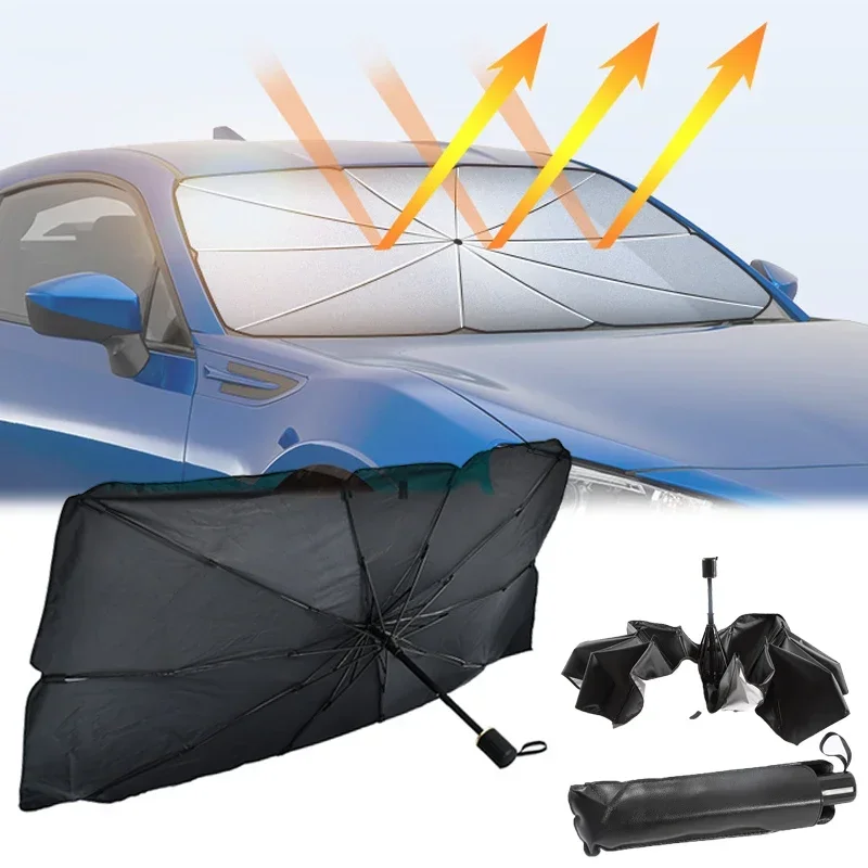 Windshield Sun Shade - 자동차 앞유리 차양막, 접이식 우산형 차양막/커버