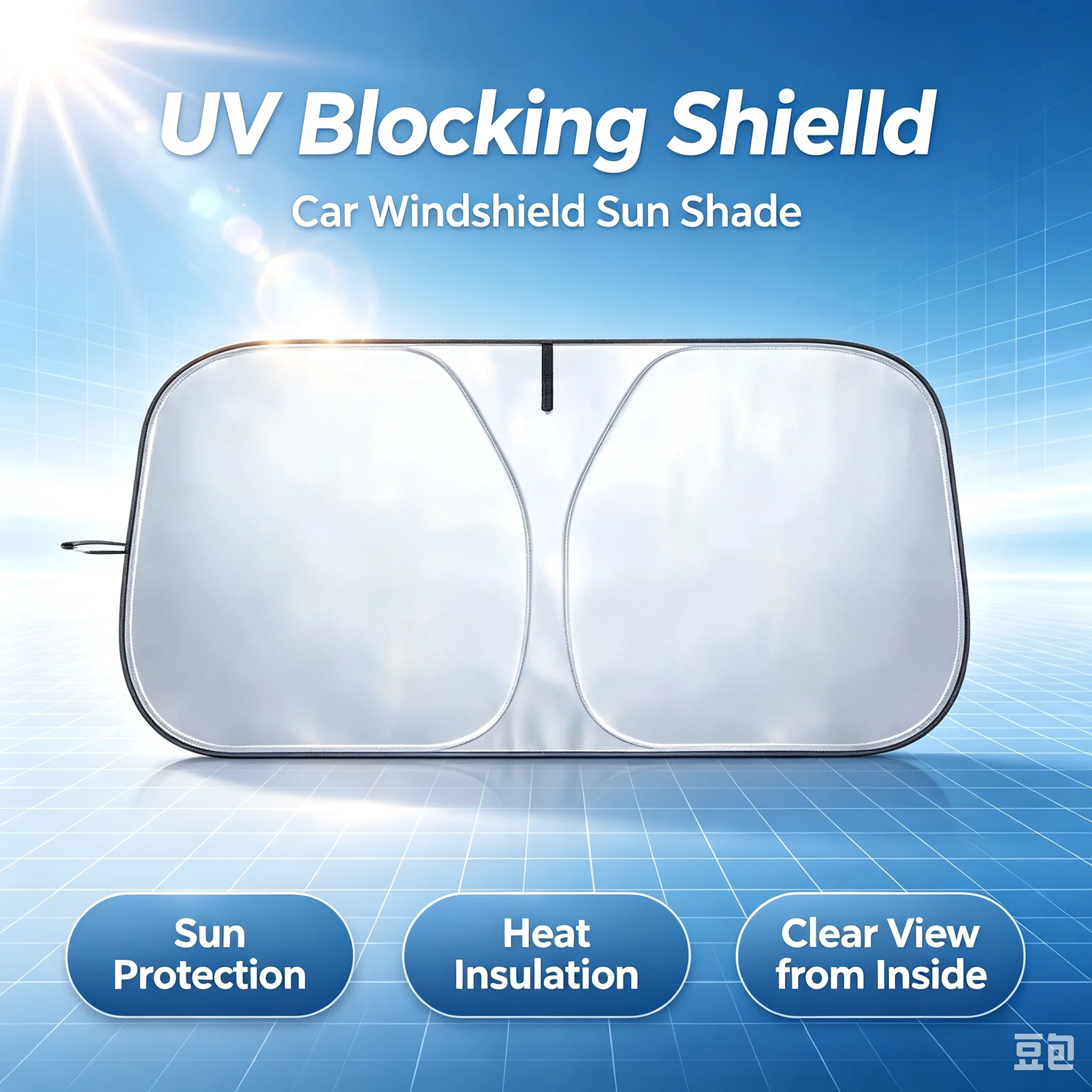 Windshield Sun Shade - 차량 앞유리 차양막 자외선 차단 햇빛