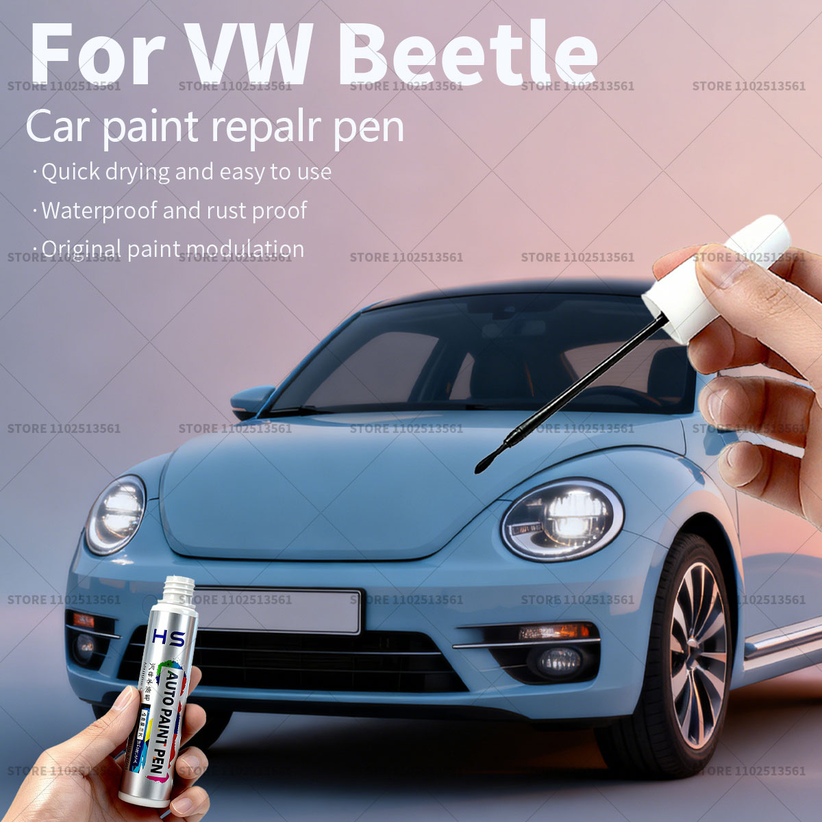 폭스바겐 비틀 자동차 페인트 수리 펜 터치업 스크래치  - Car Scratch Remover Pen 리뷰 및 가격