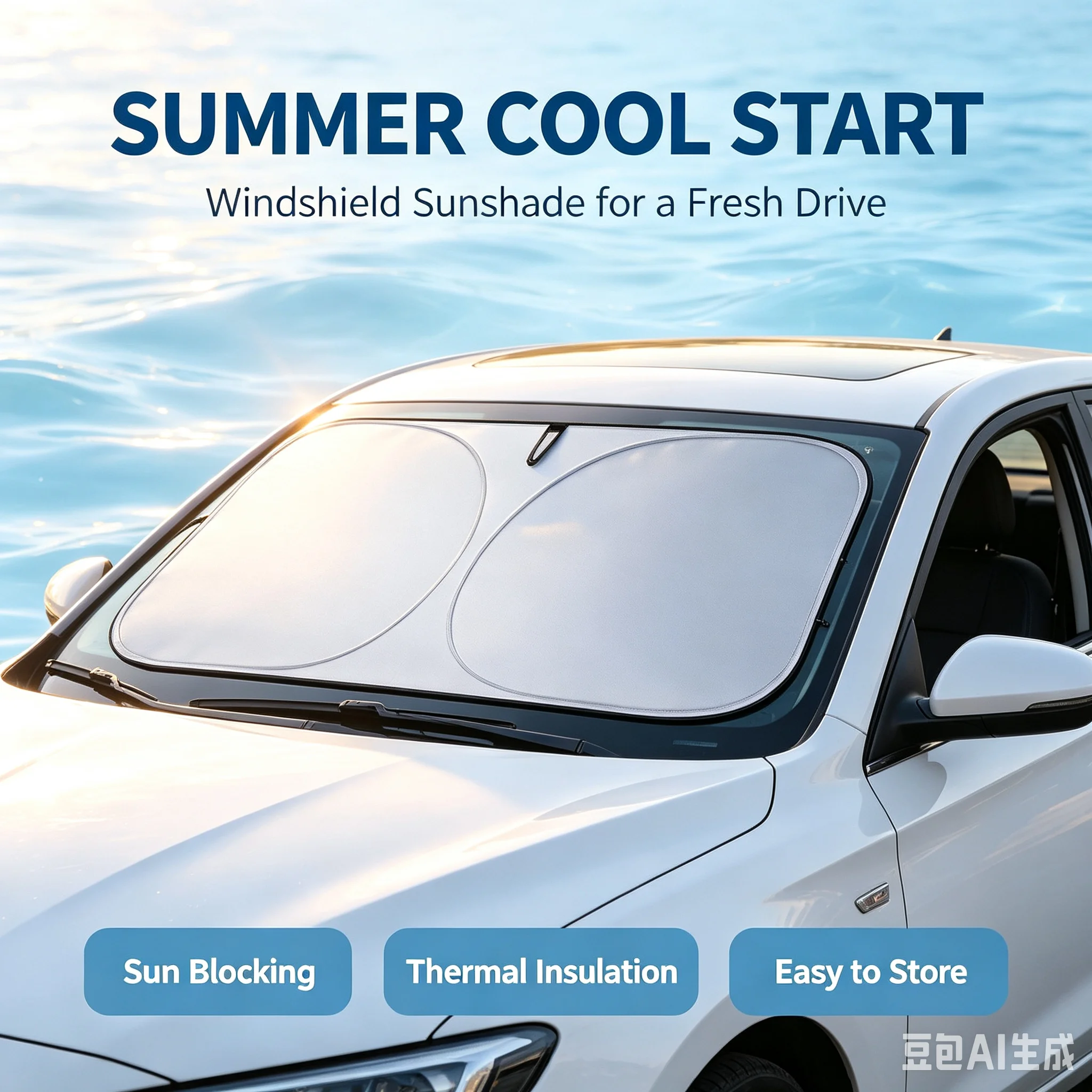 자동차 앞유리 접이식 햇빛 가리개 커버 - 자외선 차단 - Windshield Sun Shade 리뷰 및 가격