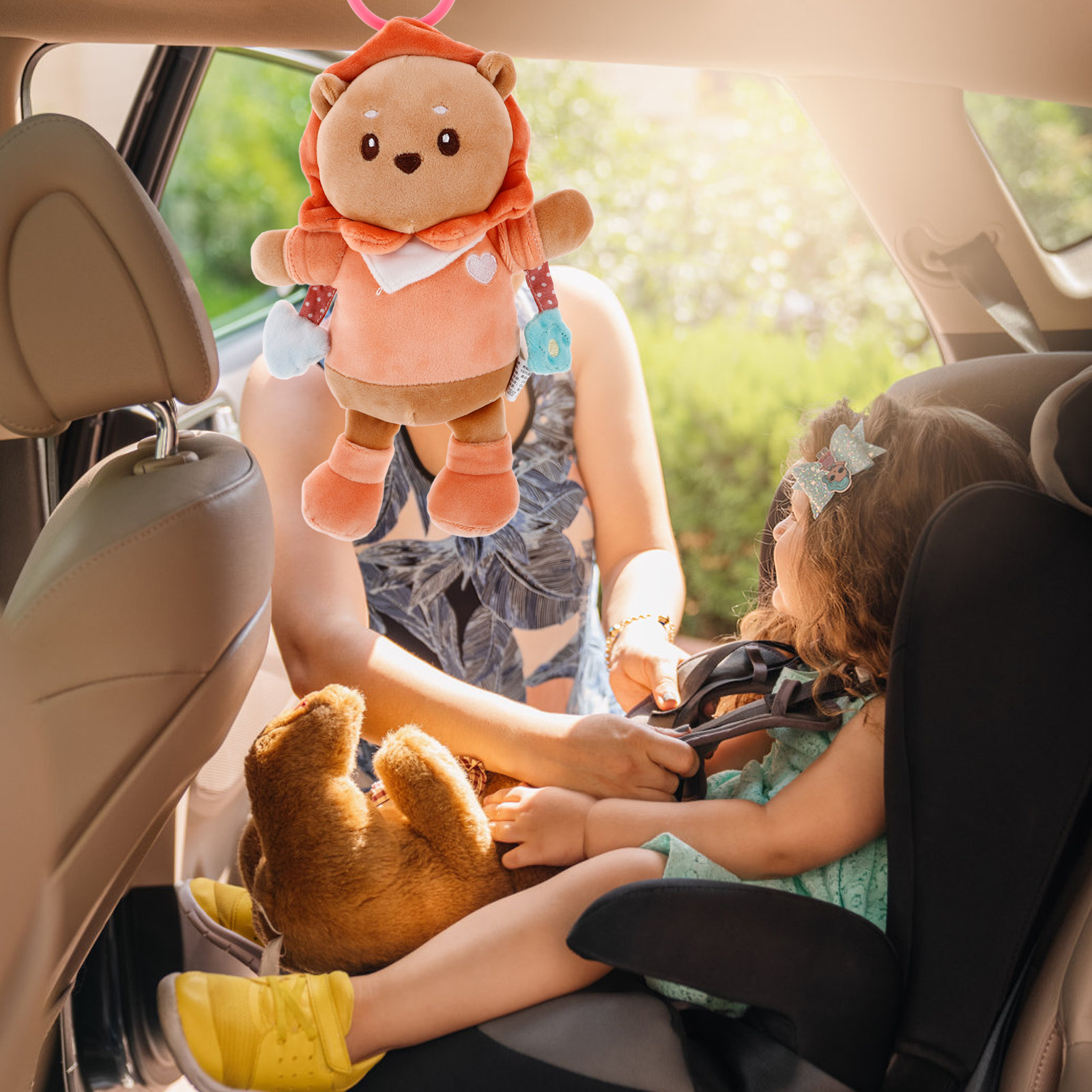 봉제 사자 모양의 아기 자동차 시트 액세서리, 유모차, - Car Accessories For Baby 리뷰 및 가격