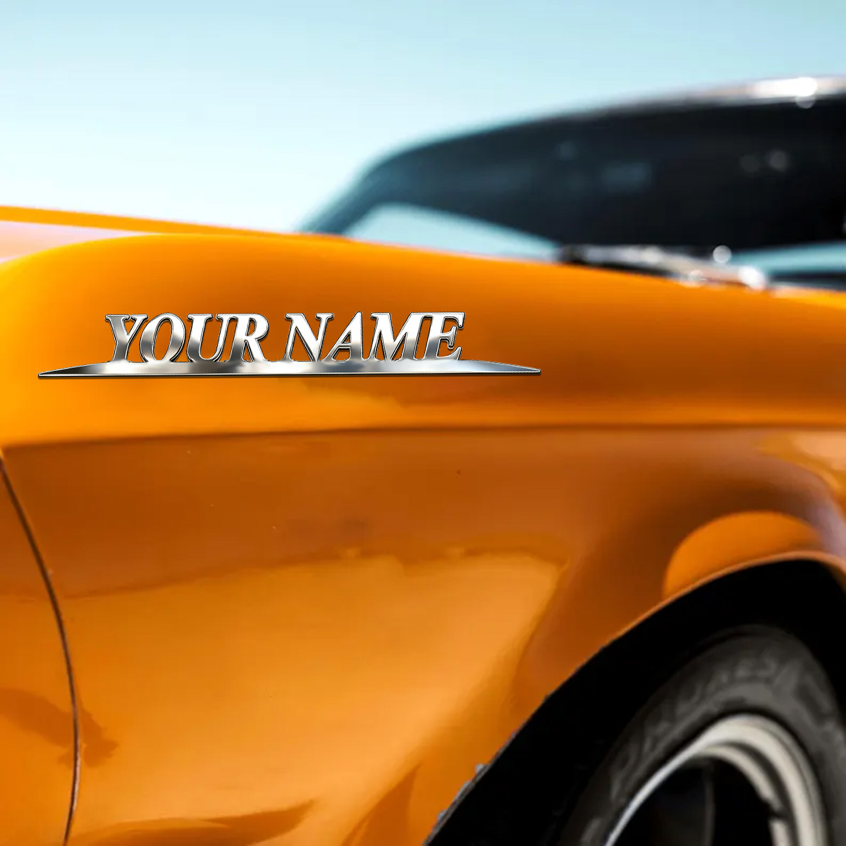 금속 트렌디 YOUR NAME 스티커 맞춤형 로고 자동 - Car Accessories For Baby 리뷰 및 가격