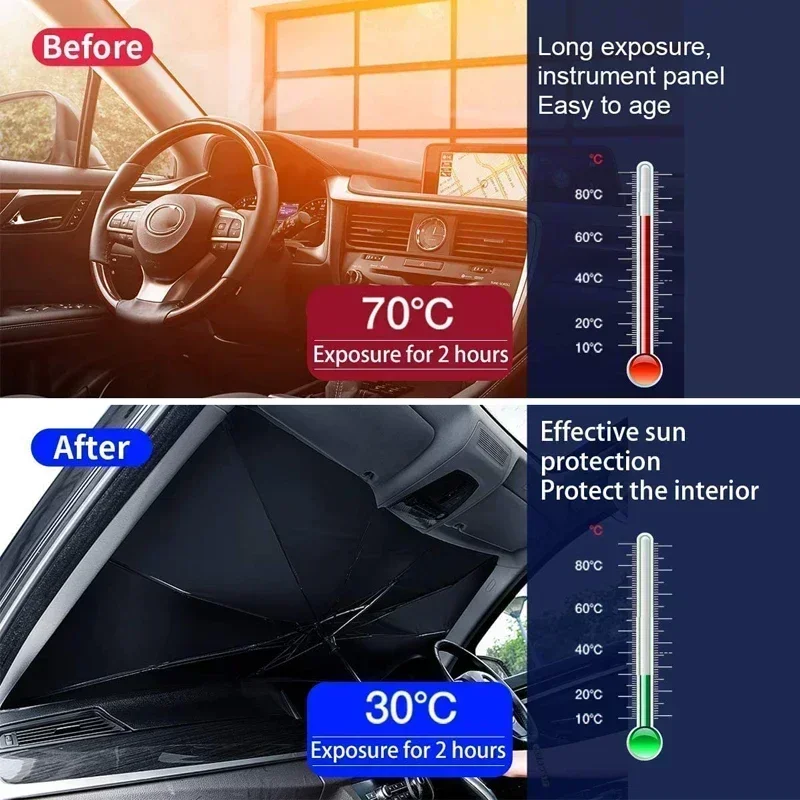 차량용 접이식 햇빛 가리개, 앞유리 차양막, 자외선 차 - Windshield Sun Shade 리뷰 및 가격